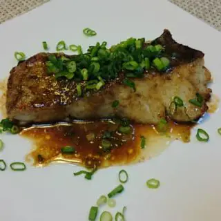 cod fish with ponzu and butter