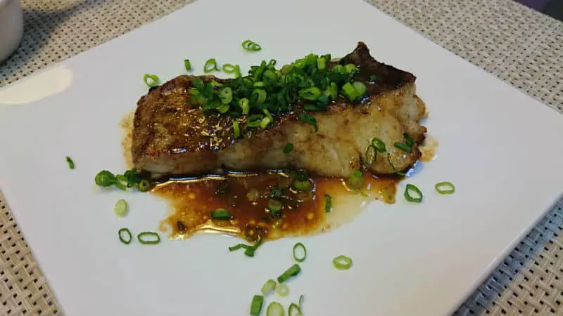 cod fish with ponzu and butter