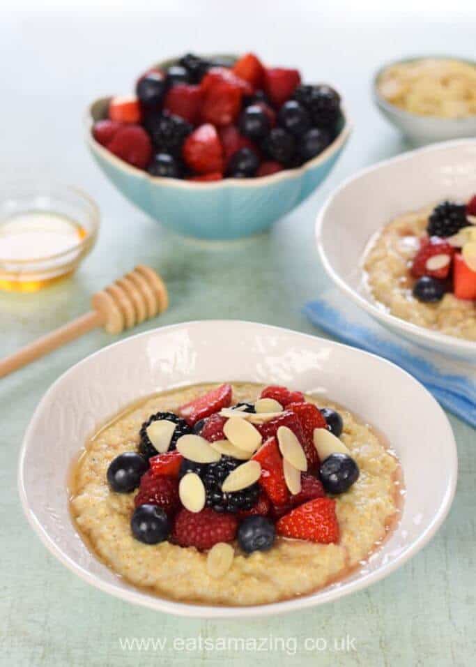 Easy Porridge with Summer Berries