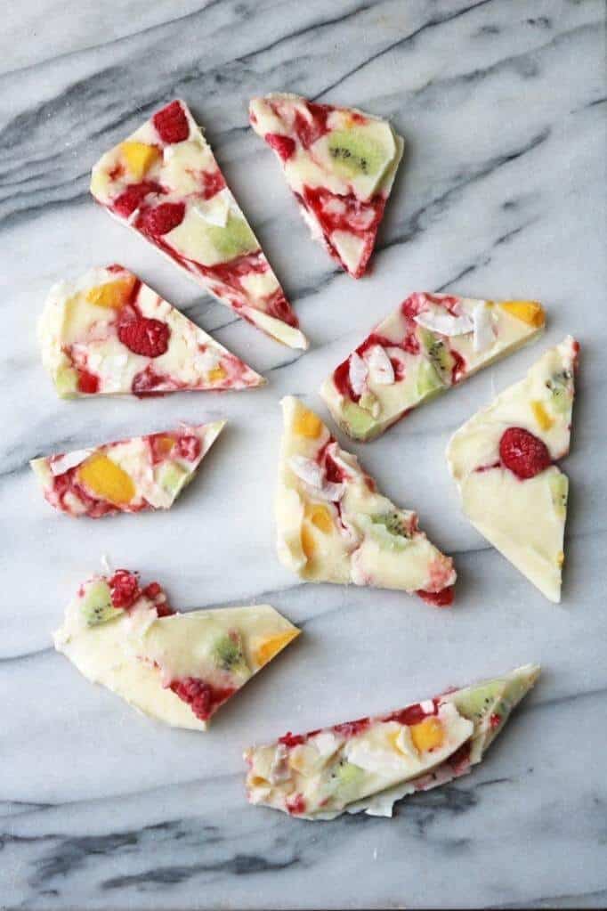 Fruity Frozen Yogurt Bark