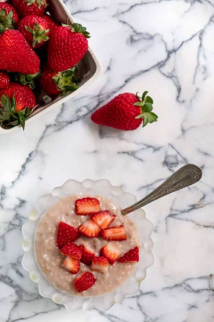 Strawberry Steel Cut Oats