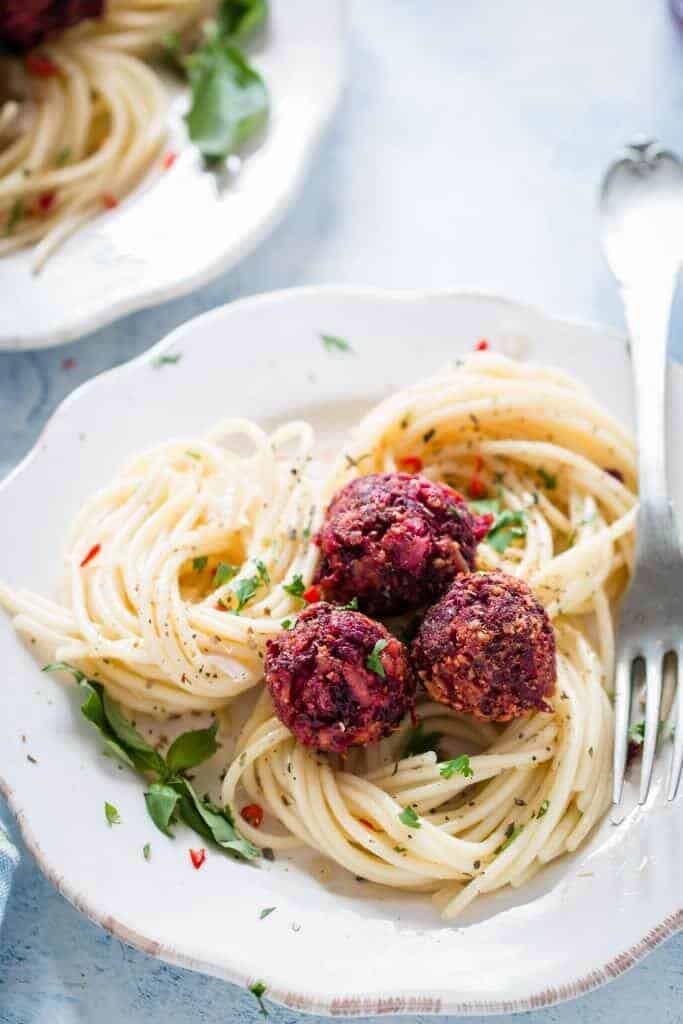 Beetballs Pasta