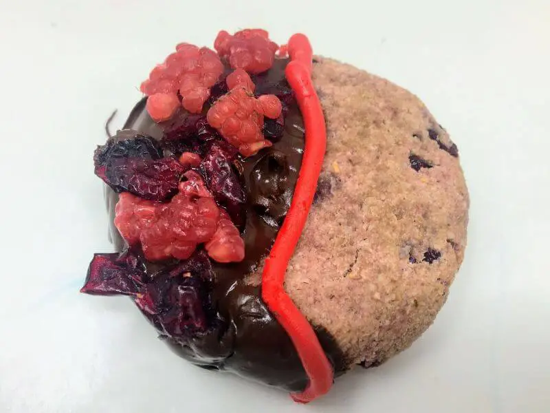 Chocolate Dipped Raspberry Cookie