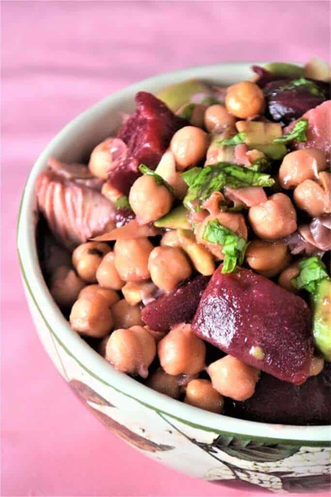 Garbanzo Beans and Beet Salad