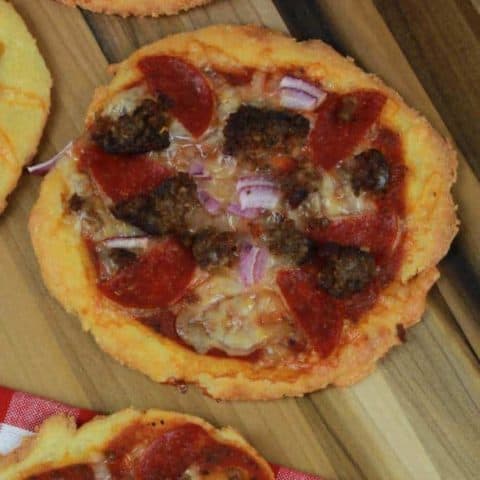 Low Carb Mini Pizzas from Scratch