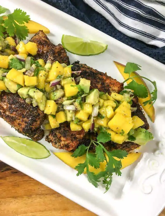 Cajun Snapper with Salsa