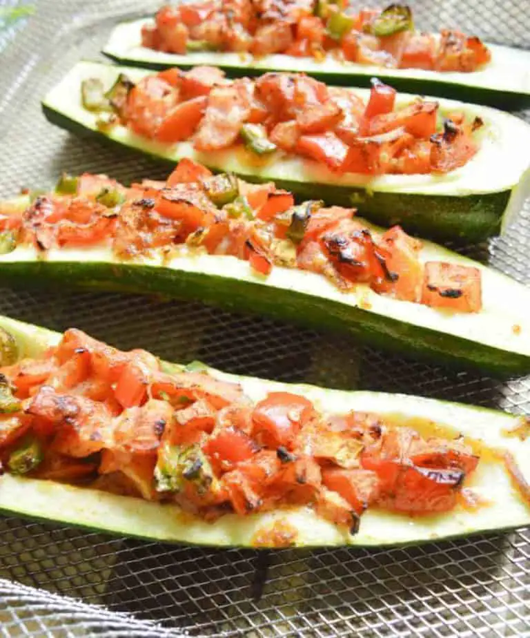 Easy Air Fryer Stuffed Zucchini (Vegan + Keto Friendly) Tiny Kitchen