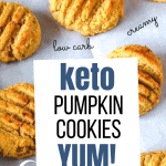 image of pumpkin cookies with cream cheese