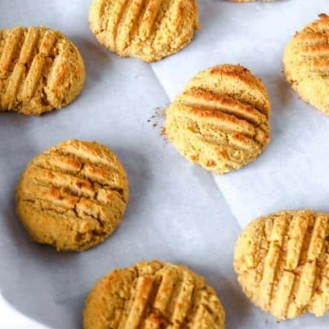 Keto Pumpkin Cookies with Cream Cheese and Pecan Frosting