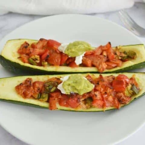 Easy Air Fryer Veggie Stuffed Zucchini