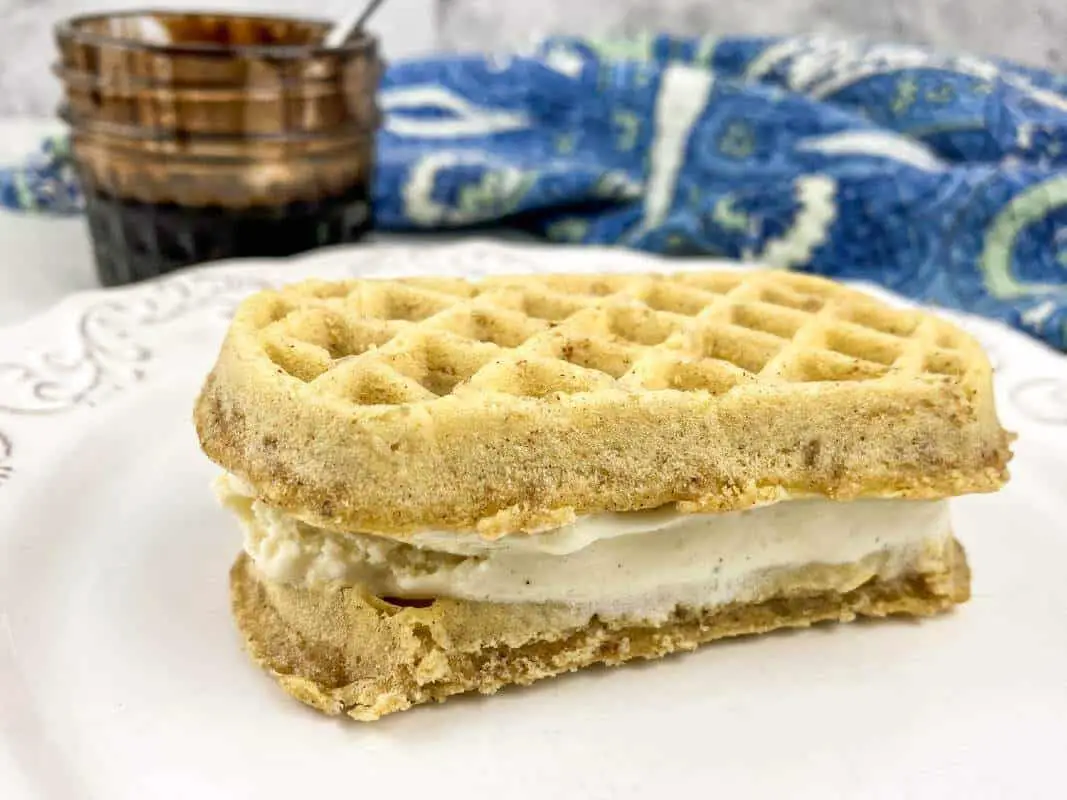 Waffle Ice Cream Sandwich