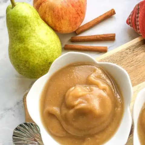 Homemade Cinnamon Pear Apple Sauce