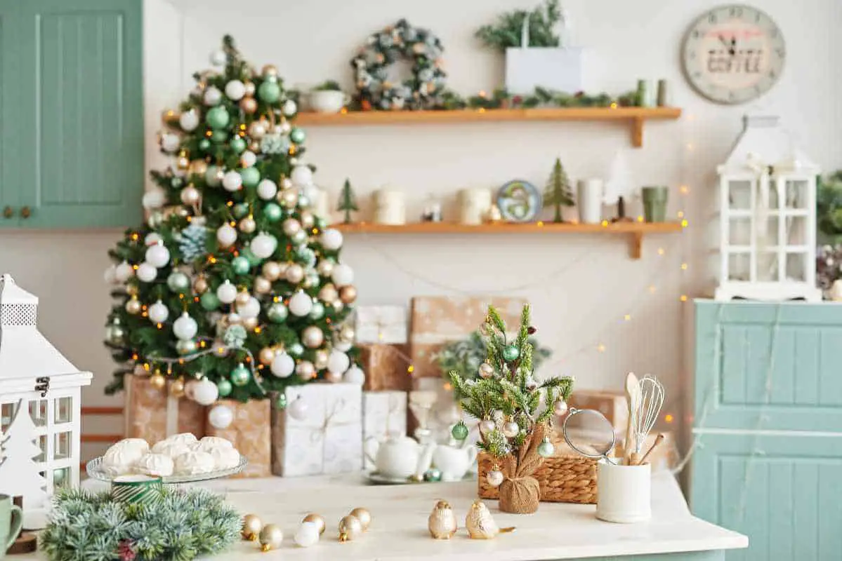How to Decorate my Kitchen Island for Christmas