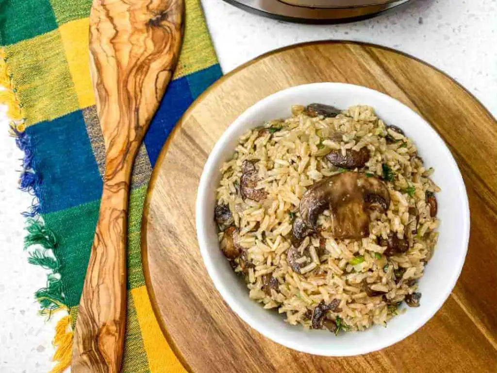 Instant Pot Mushroom Rice