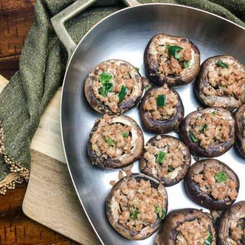 Turkey Stuffed Mushrooms