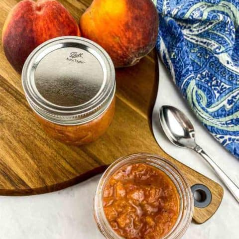 Easy Sweet and Savory Peach Compote