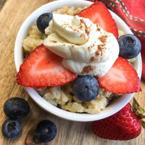 Decadent Creamy Rice Pudding