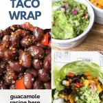 vegan black bean taco wrap