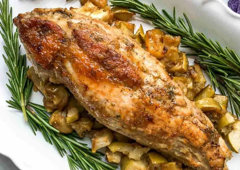 OneSkillet Pork Tenderloin With Honey Applesauce Glaze Tiny Kitchen