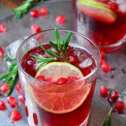 Fizzy Pomegranate Cocktail