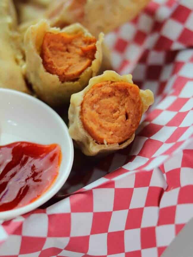 inside corn dogs cooked