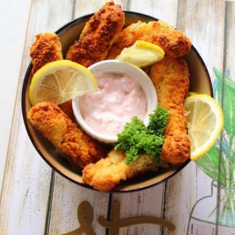 Fish Sticks In Air Fryer Thumbnail Recipe