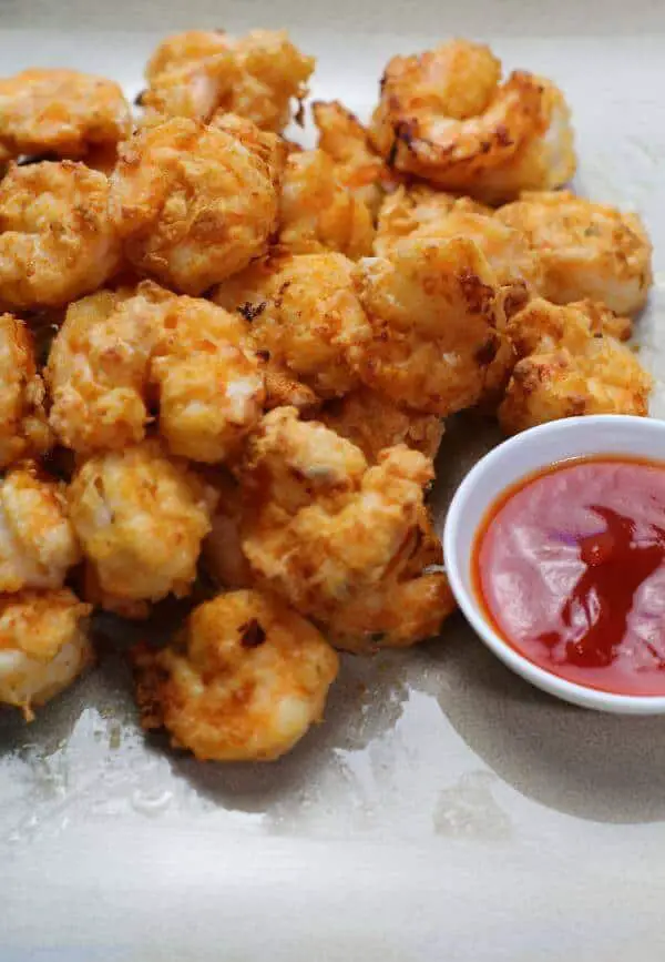 Air Fried Shrimp with ketchup dip