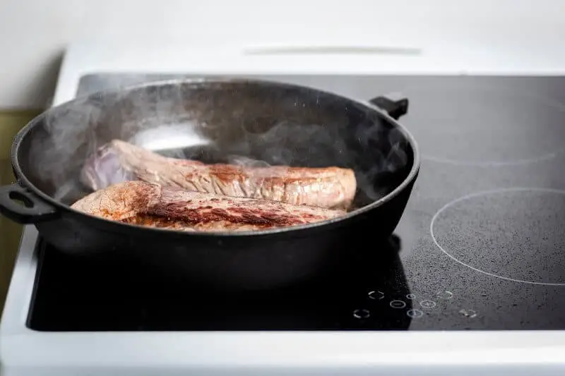 Frying Beef Steak