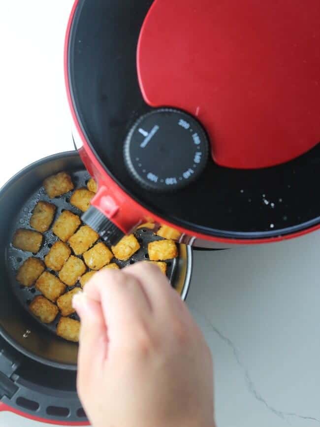 stirring the tatter tots