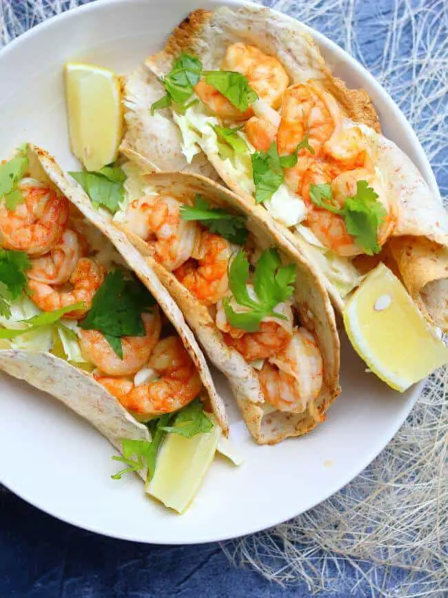 Touchdown Mexico: Air Fryer Shrimp Tacos - Tiny Kitchen Divas