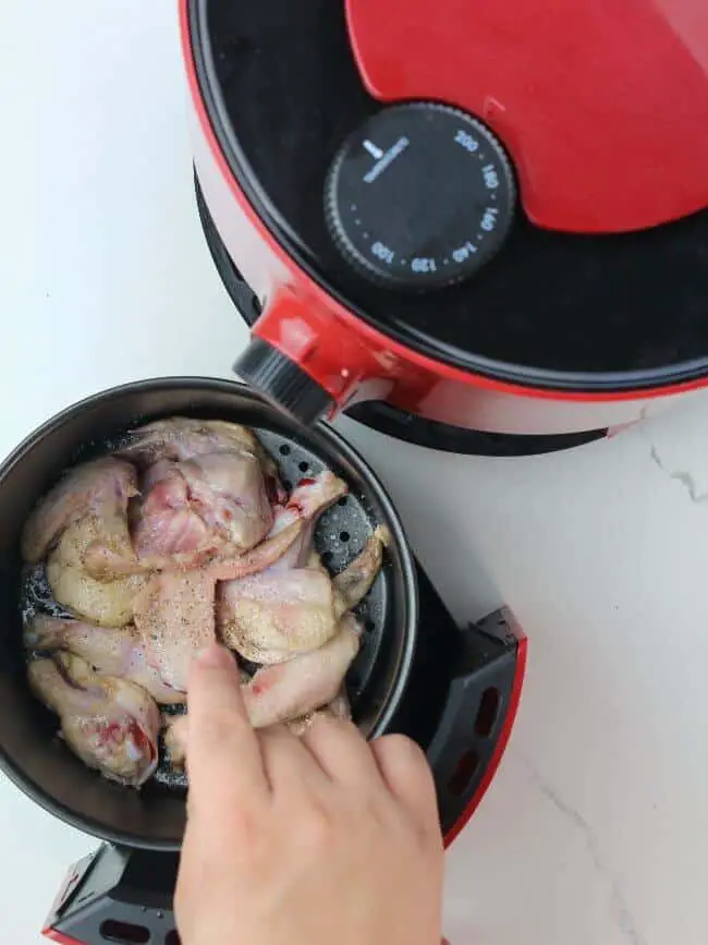 seasoning the chicken