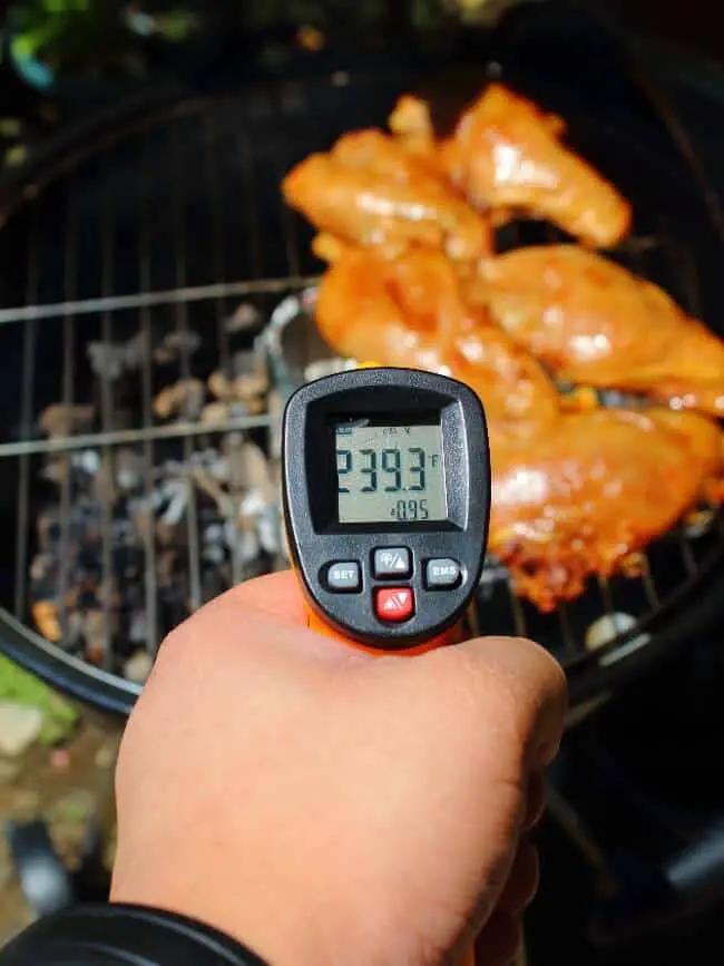 smoking chicken for 1hr at 235-245 d F