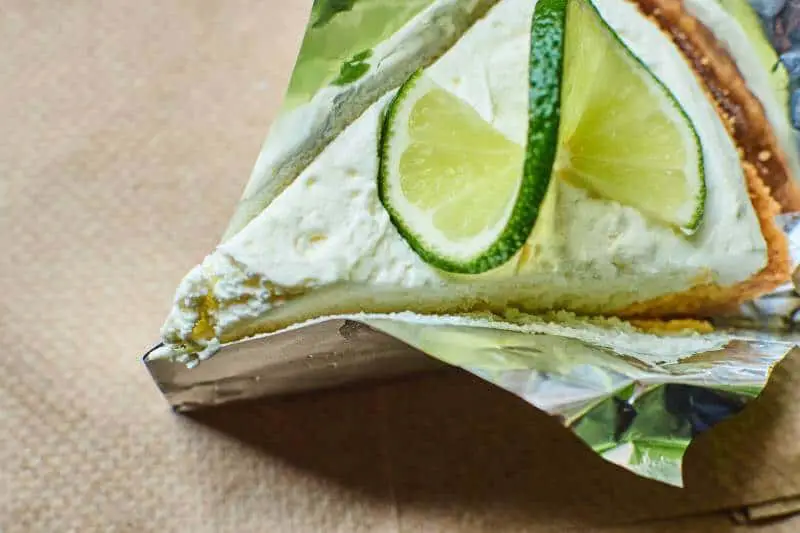 cake with lime topping