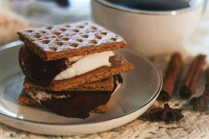 smores on a plate