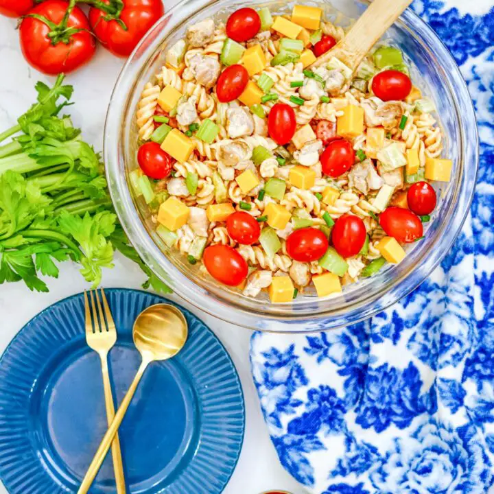 Buffalo Chicken Pasta/Mac Salad