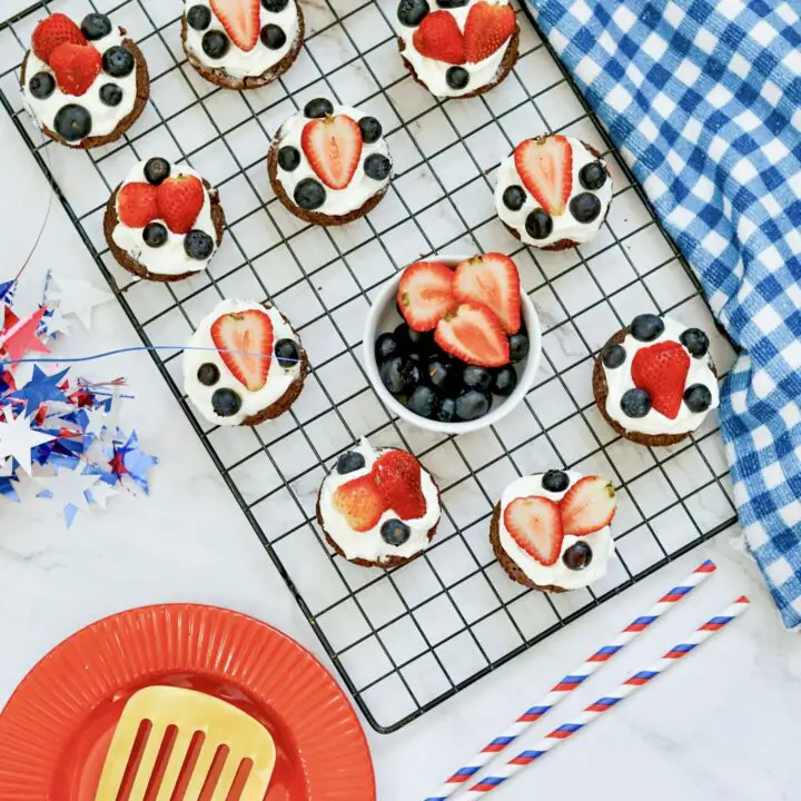 Patriotic Brownie Bites