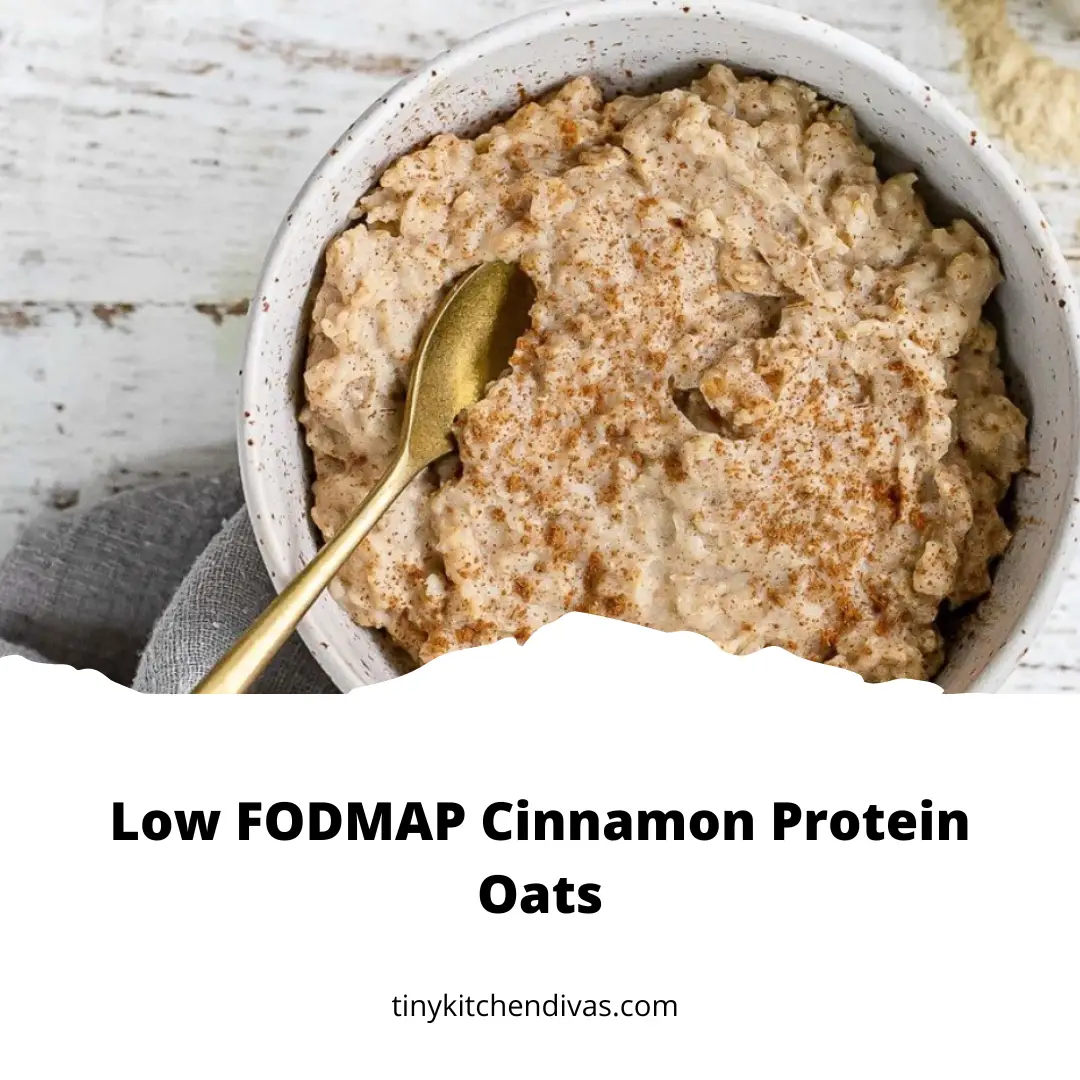 Low FODMAP Cinnamon Protein Oats