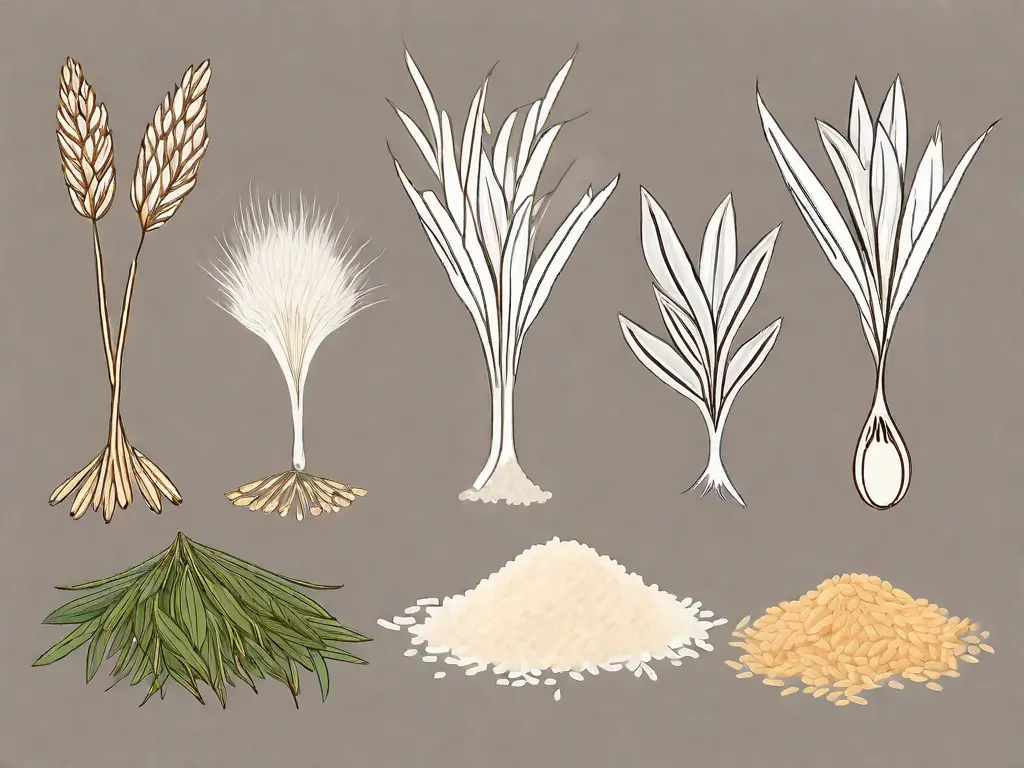 Several different types of grains