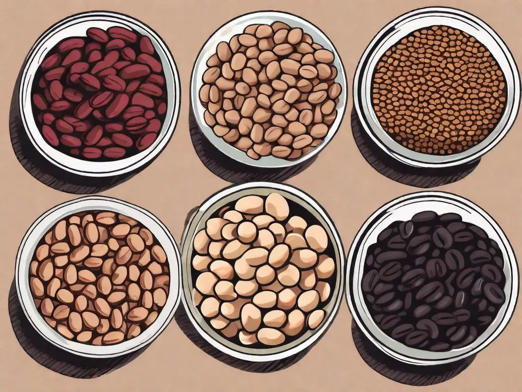 Several varieties of beans such as pinto beans