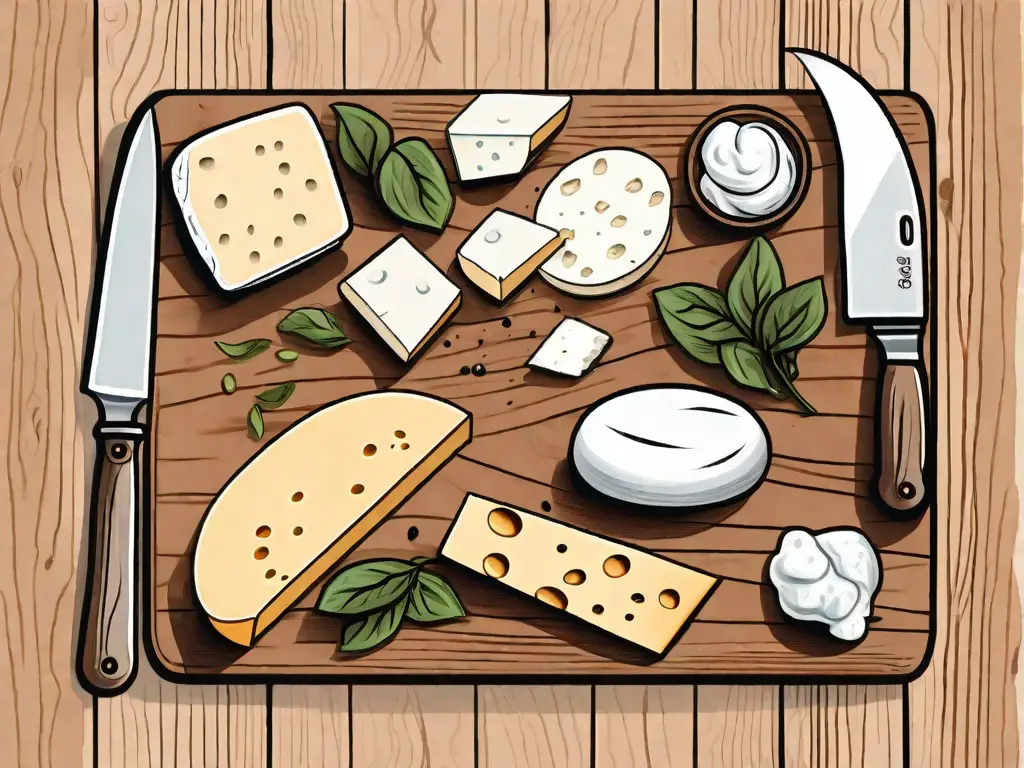 Several types of cheese such as mozzarella