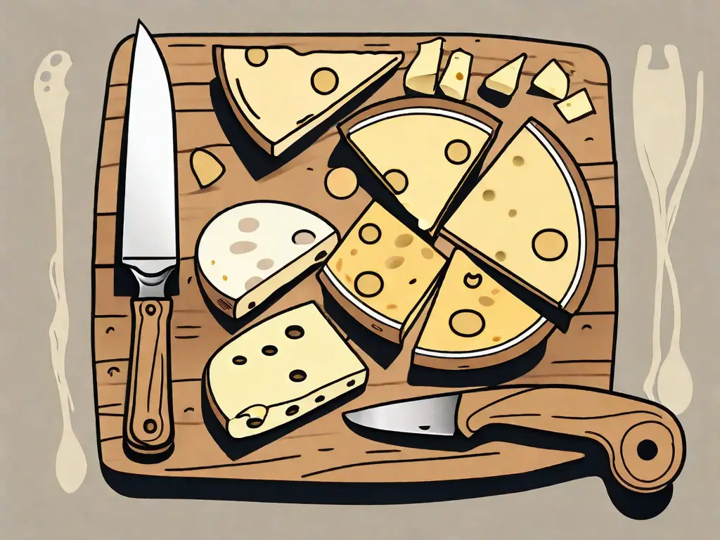 Several types of cheese such as gruyere