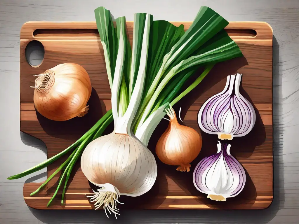 Several vegetables such as onions