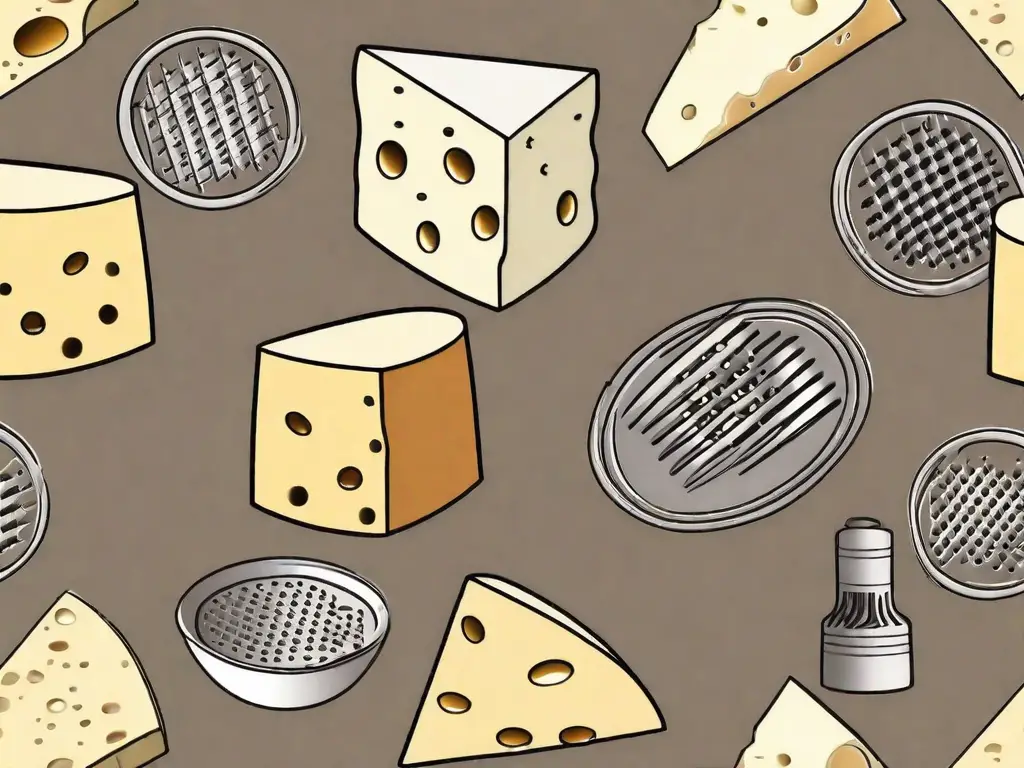 Several types of cheese like pecorino romano