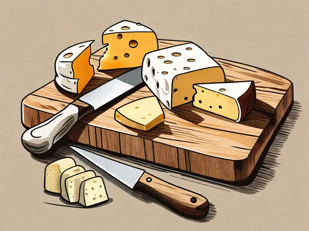 Several types of cheese like parmesan