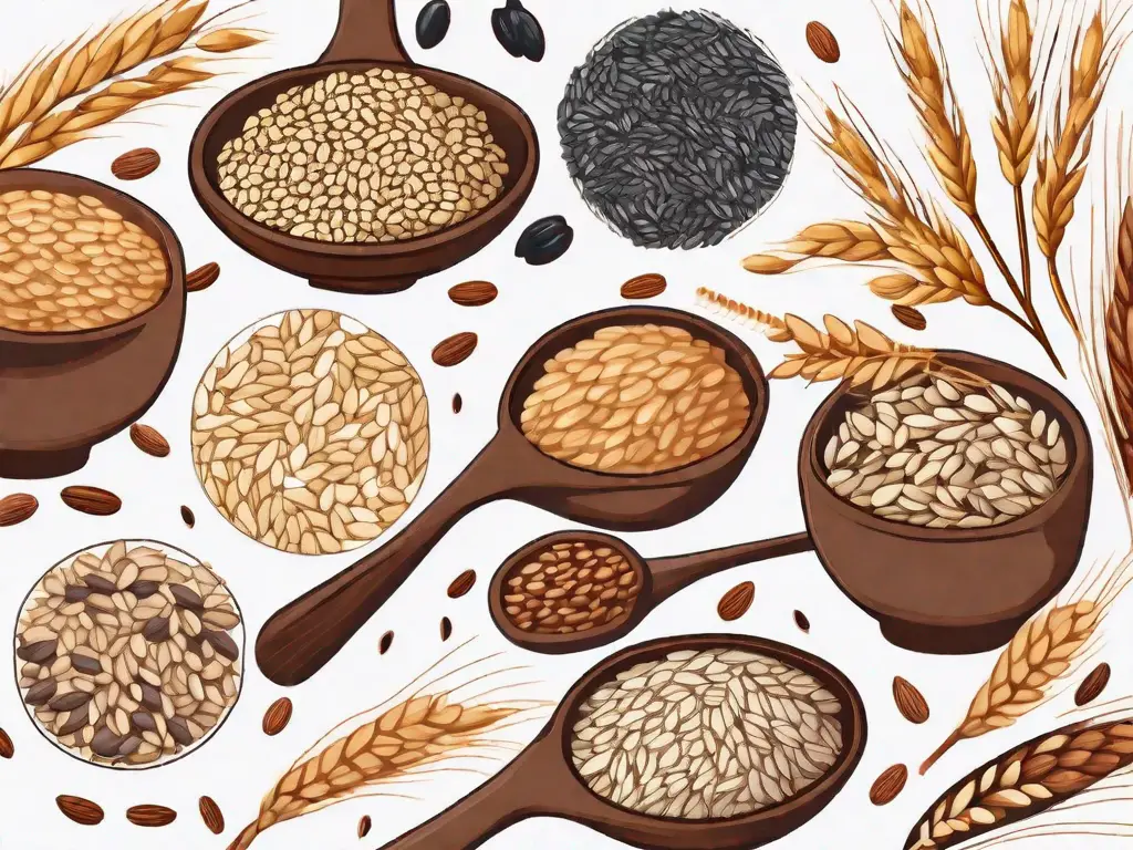 Various grains like oats