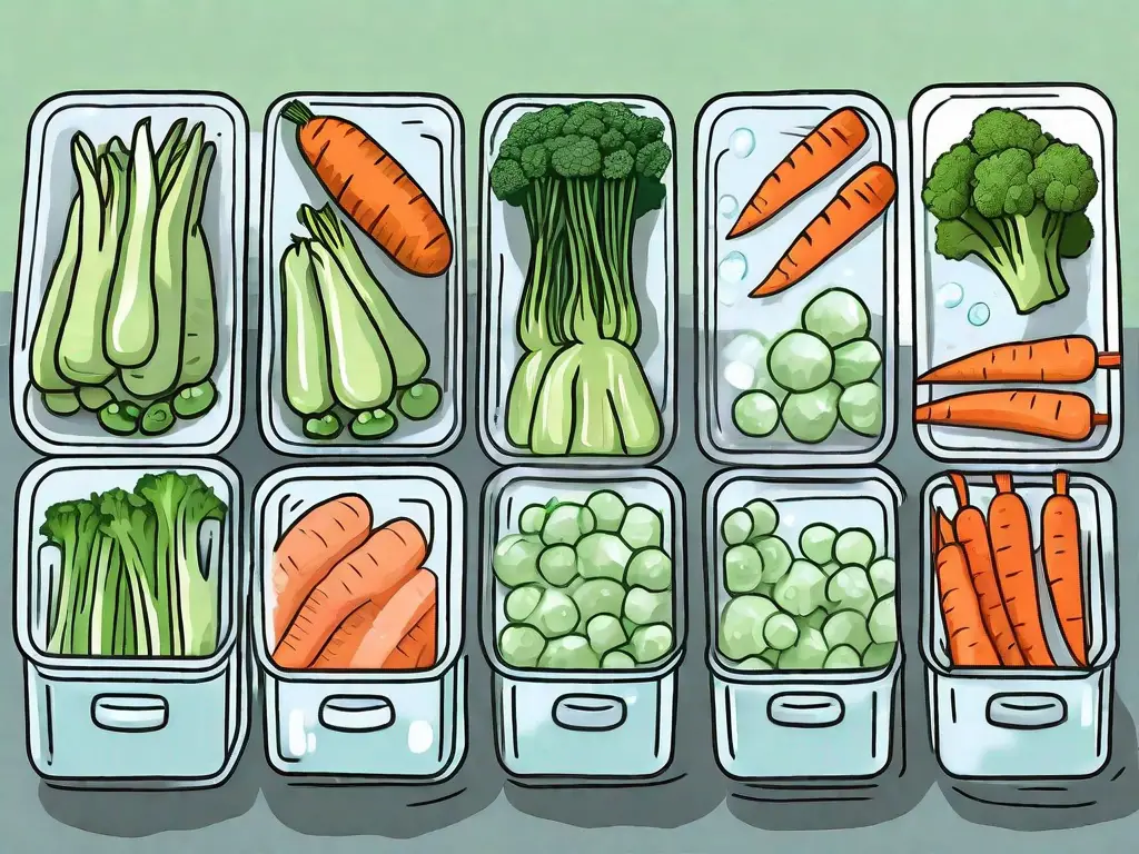 A variety of vegetables like carrots