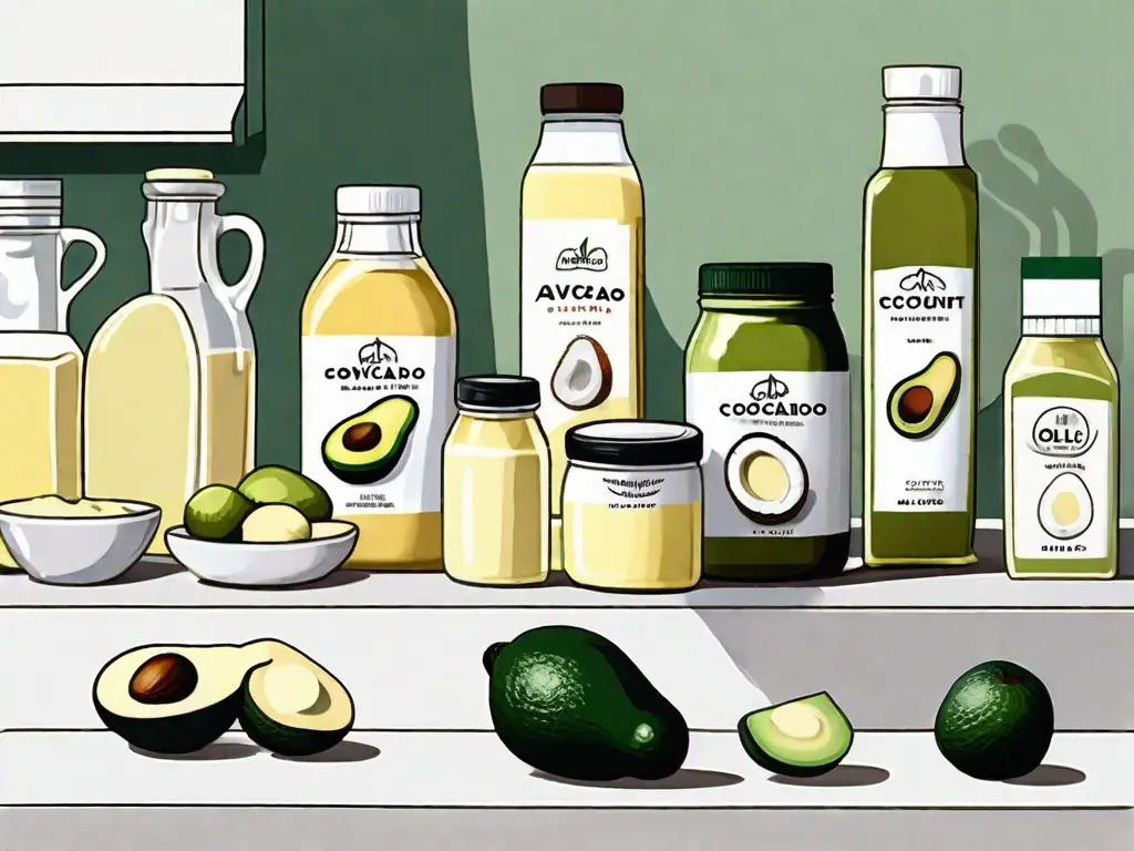 Several different types of butter substitutes such as avocado