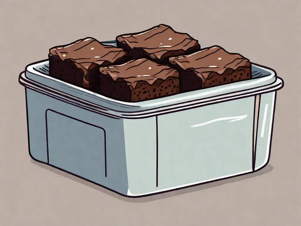 A stack of brownies