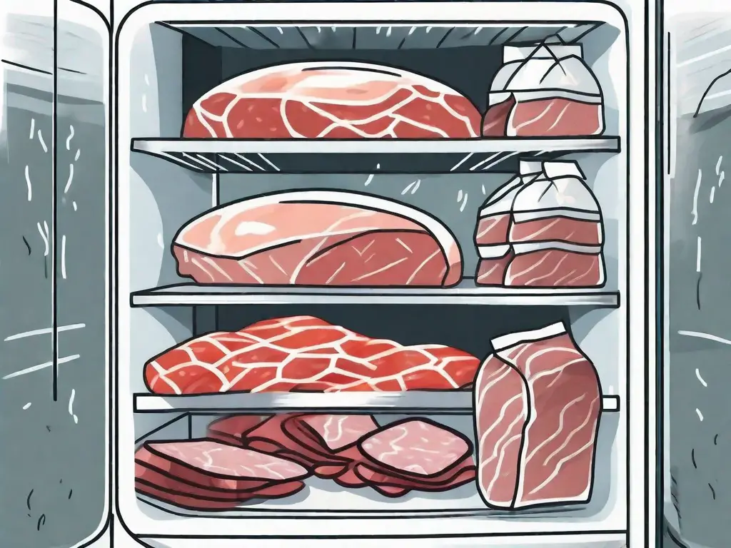 A variety of deli meats like ham