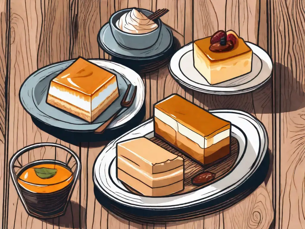 A variety of traditional cuban desserts